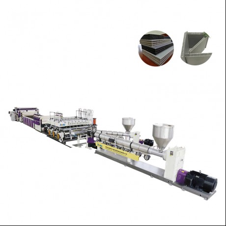 Papan Template Bangunan Berongga PP Satu Cetakan Garis Ekstrusi Keluar Ganda