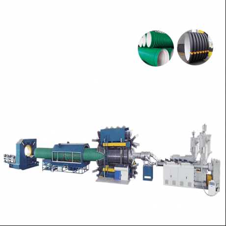 HDPE, PP Vertical Type Double Wall Corrugated Pipe dan PVC Ribbed Pipe Extrusion line
